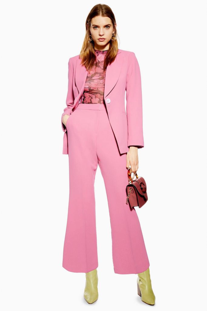 Topshop pink suit