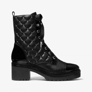 michael kors tilda quilted combat boots