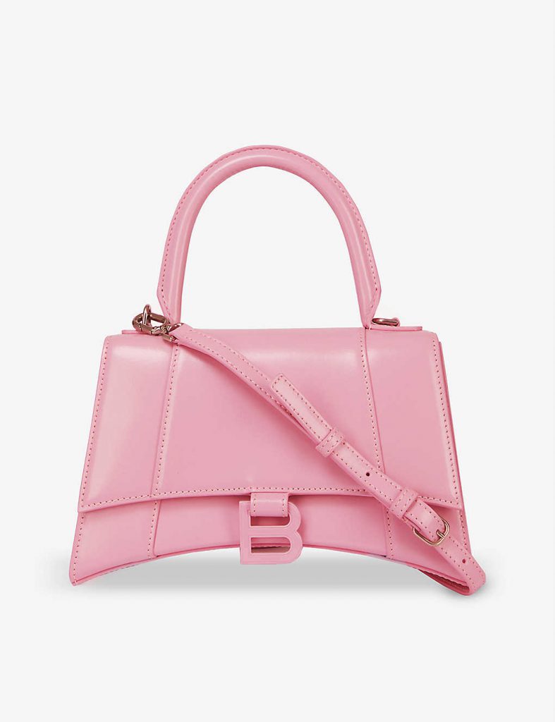 Pink top handle bag