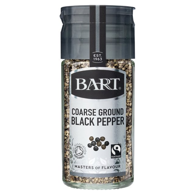 Bart Coarse Ground Black Pepper Fairtrade Organic 42g