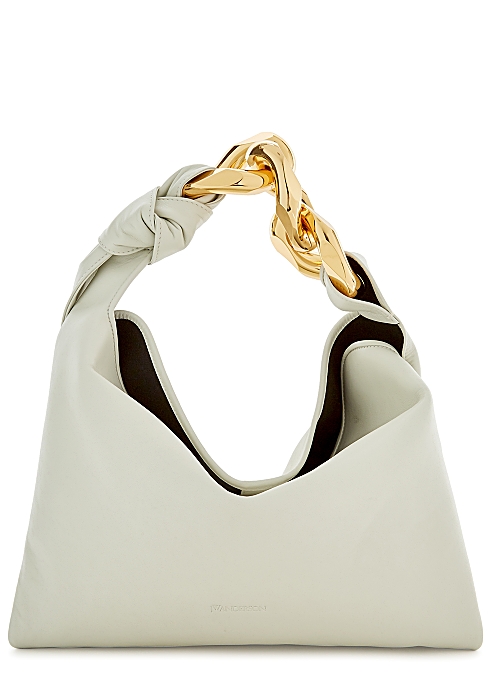 JW ANDERSON Small chain-embellished leather top handle bag £785.00