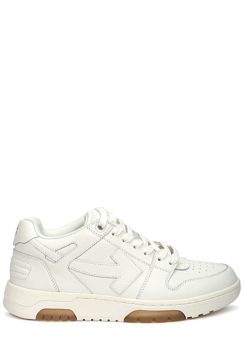 New Season OFF-WHITE Out of Office white leather sneakers £350.00