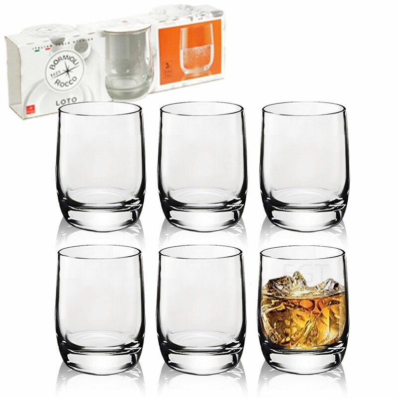 Loto Aqua 275ml Glass Drinking Glass (Set of 6)