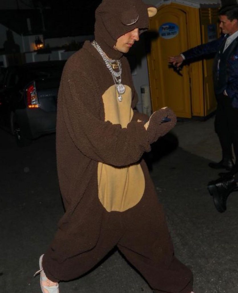Justin Beiber as Teddy Bear for 2021 halloween