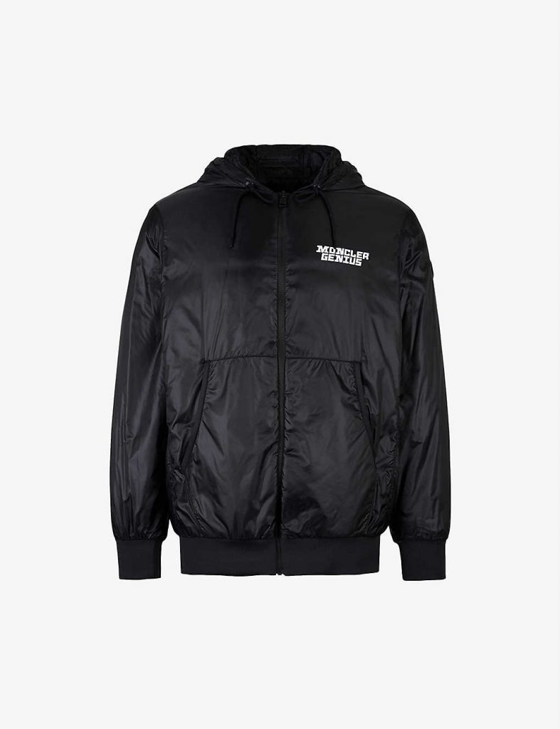 MONCLER GENIUS Logo-print padded shell-down hooded jacket £575.00