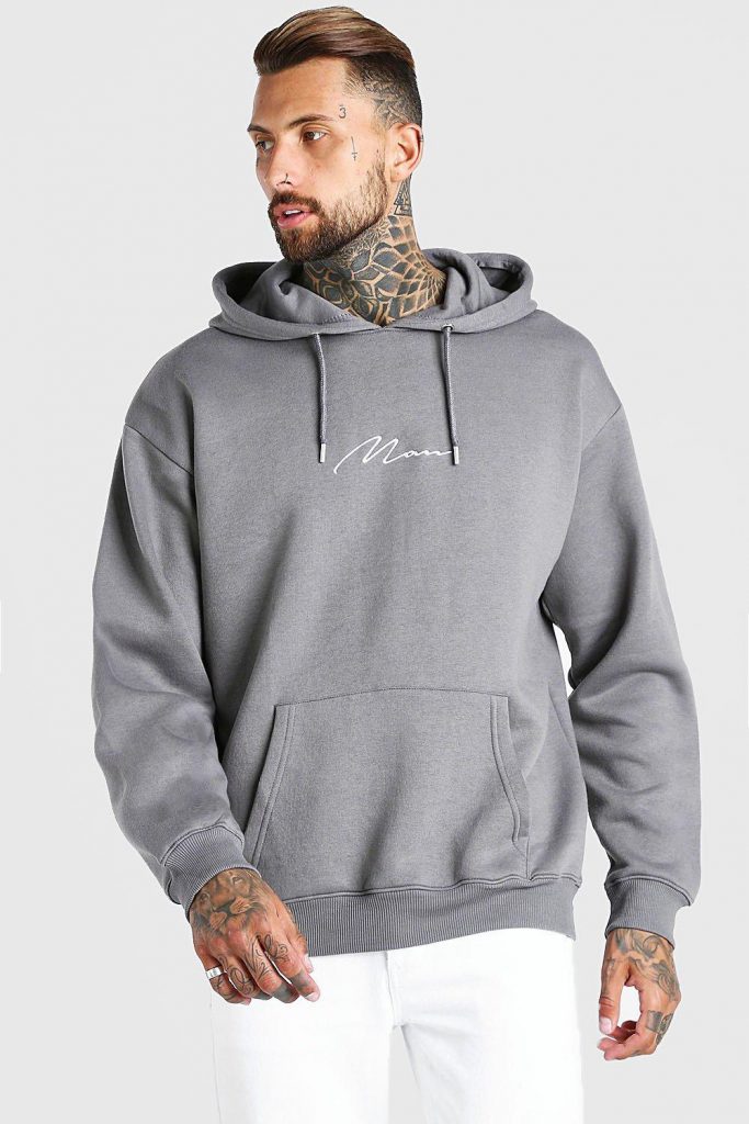 BOOHOO Oversized MAN Signature Hoodie Was £20.00 with (40% OFF) now £12.00