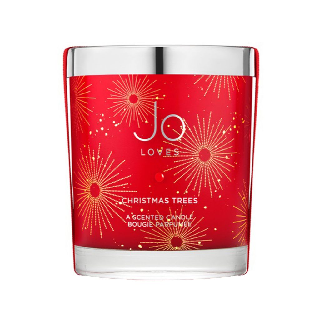 JO LOVES CHRISTMAS TREES A HOME CANDLE