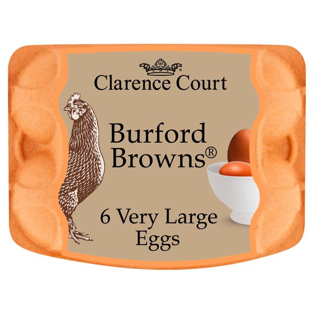 Clarence Court Burford Brown Free Range Very Large Eggs 6 per pack