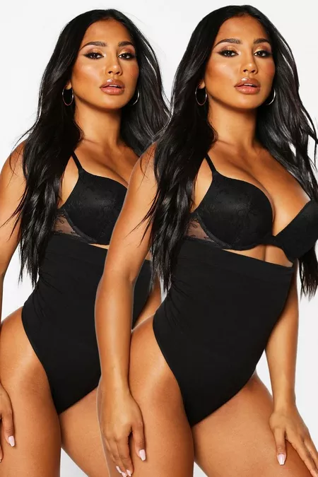 2 PACK HIGH WAIST CONTROL THONG now £17.00, was £20.00