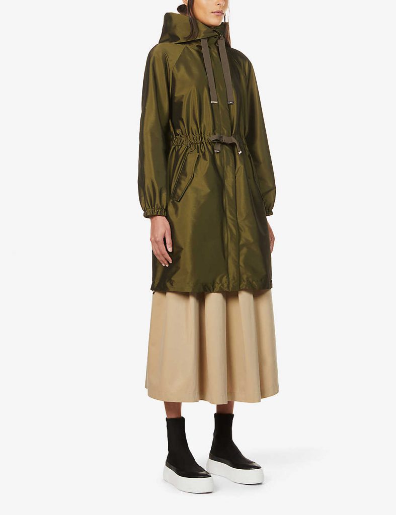 HERNO Drawstring-waist shell parka jacket  £855.00
