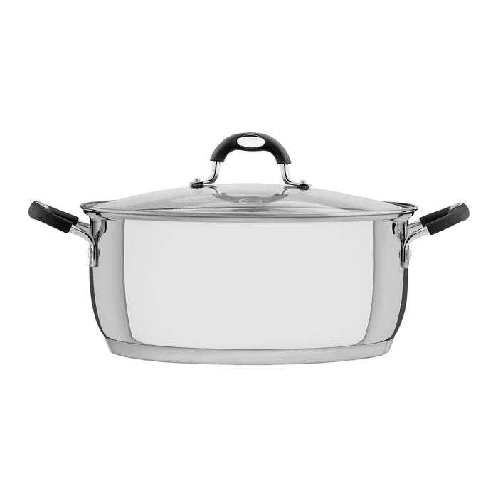 Shallow 7.8 L Stock Pot with Lid See More by Tramontina £52.99