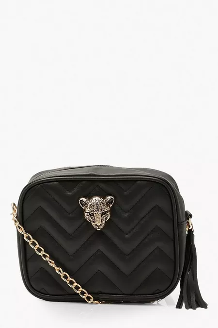 CHEETAH HARDWARE QUILTED CROSS BODY BAG Is £18.70, was £22.00 15% OFF